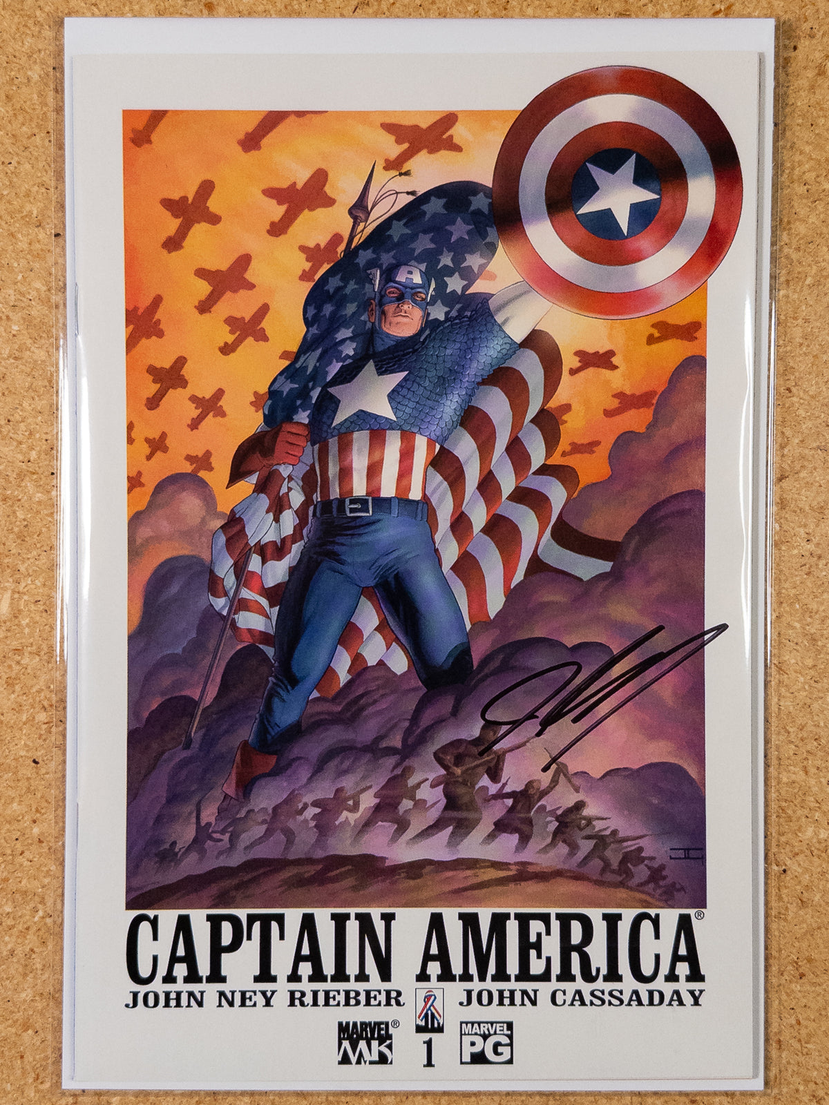 Captain America #1, Appears Signed