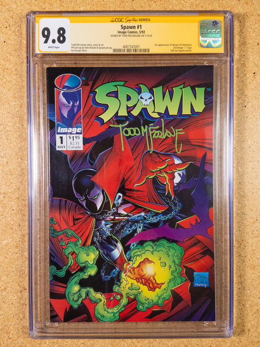 Spawn #1, Signed by Todd McFarlane